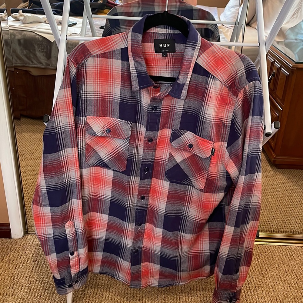 Huf men’s long sleeve button up